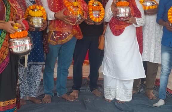 श्रीरामपुर की मिट्टी लेकर मेरी मिट्टी मेरा देश अभियान के तहत दिल्ली पहुंचेंगे भाजपा के 32 कार्यकर्ता