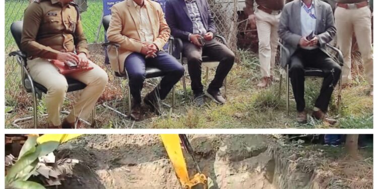 जिलाधिकारी की उपस्थिति में जब्त शराब को किया गया नष्ट