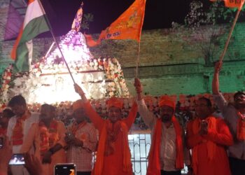चांपदानी: रामनवमी के की शोभायात्रा में सब बोले जय श्री राम